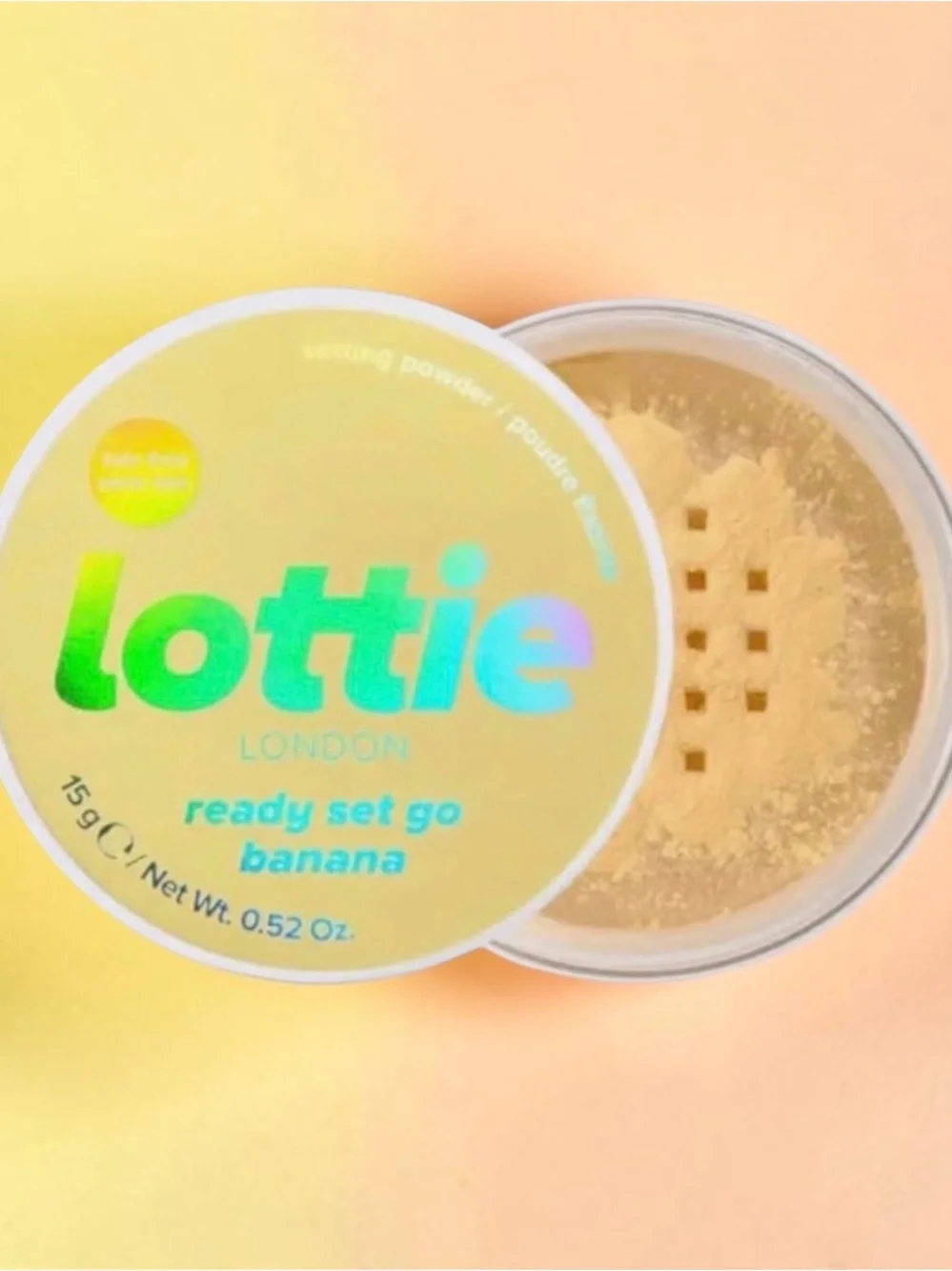 Lottie London Ready Set Go Banana Setting Powder – Yellow